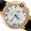 CARTIER BALLON BLEU 44MM CHRONOGRAPH ROSE GOLD SILVER DIAL REF. W6920074