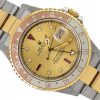 ROLEX GMT-MASTER II ROOTBEER BICOLOR SERTI DIAL REF. 16713 FULL SET