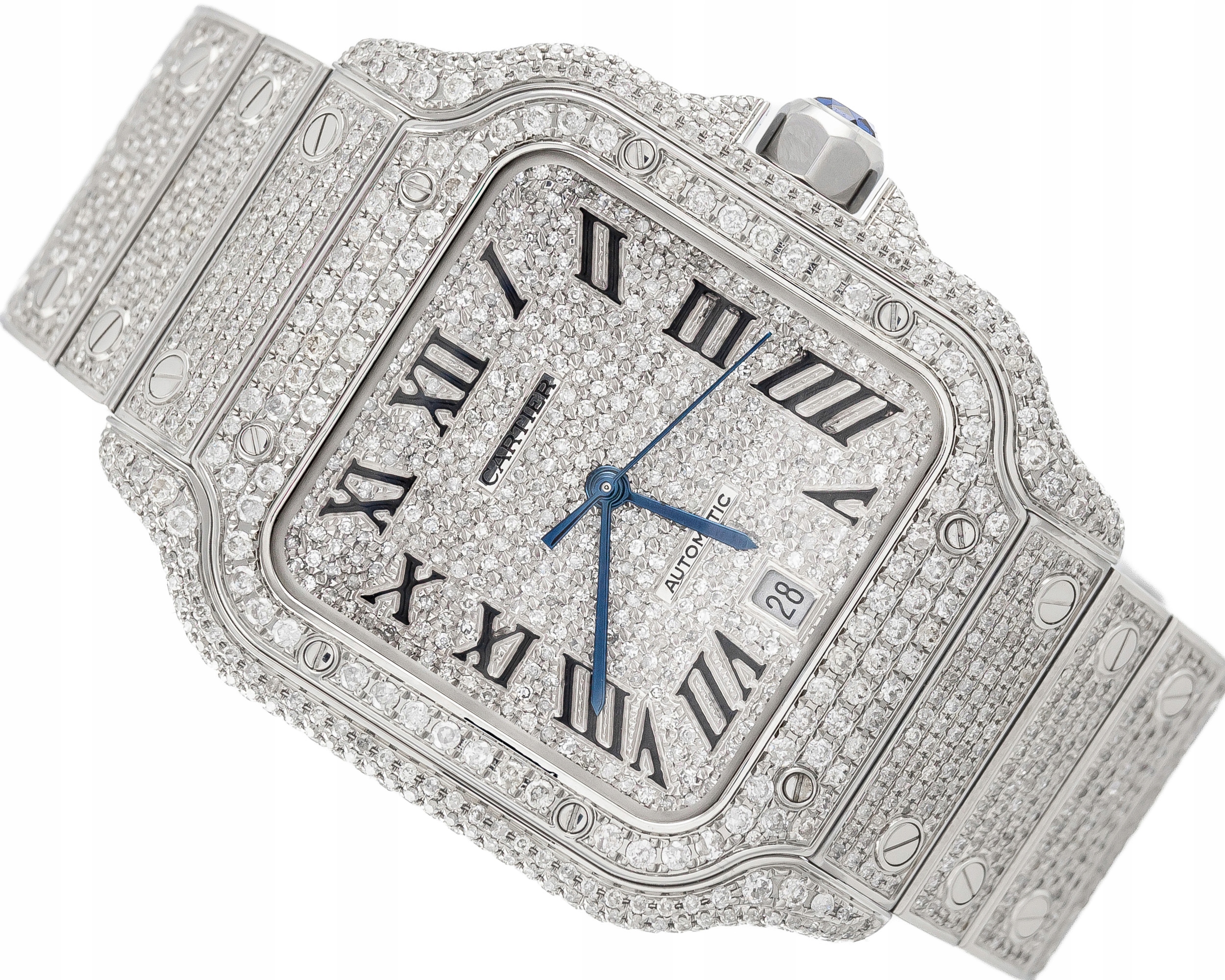 Iced online cartier watch