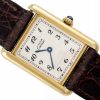 CARTIER MUST DE CARTIER TANK VERMEIL QUARTZ ROMAN NUMERALS REF.590005
