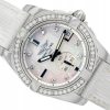BREITLING GALACTIC 36 DIAMONDS MOP PEARL DIAL REF. A3733053/A717 FULL SET