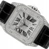 CARTIER SANTOS 100 XL STEEL DIAMONDS REF. W20073X8 (2656)