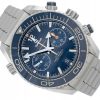 OMEGA SEAMASTER PLANET OCEAN CHRONOGRAPH 600M STEEL BLUE DIAL REF. 215.30.46.51.03.001 FULL SET