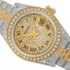 ROLEX LADY-DATEJUST 26 DIAMONDS STEEL/YELLOW GOLD 18K GOLD DIAL REF. 69173