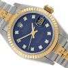 ROLEX LADY-DATEJUST 26 JUBILEE STEEL/YELLOW GOLD 18K BLUE DIAMOND DIAL REF. 69173 FULL SET LIKE NEW