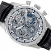 ZENITH EL PRIMERO CHRONOMASTER FULL OPEN CHRONOGRAPH STEEL REF. 03.2153.400/78.C813 FULL SET