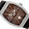 FRANCK MULLER VANGUARD DIAMOND BEZEL BROWN DIAL REF. V41SCDT