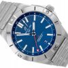 BREITLING CHRONOMAT GMT AUTOMATIC STEEL BLUE DIAL REF. A32398101C1A1 FULL SET