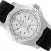 BREITLING COLT QUARTZ STEEL SILVER DIAL RUBBER STRAP REF. A74388