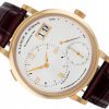 A. LANGE & SOHNE GRAND LANGE 1 ROSE GOLD 18K SILVER DIAL REF. 117.032 FULL SET UNWORN