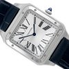 CARTIER SANTOS DUMONT XL STEEL SILVER DIAL REF. WSSA0032 FULL SET