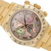 ROLEX DAYTONA MOP PEARL ROMAN DIAL YELLOW GOLD 18K REF. 116528 FULL SET