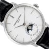 FREDERIQUE CONSTANT MANUFACTURE SLIMLINE MOONPHASE STEEL WHITE DIAL REF. FC-705S4S6 FULL SET