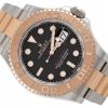 ROLEX YACHT-MASTER 40 STEEL/ROSE GOLD 18K BLACK DIAL REF. 126621 FULL SET