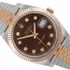 ROLEX DATEJUST 41 JUBILEE STEEL/ROSE GOLD 18K CHOCOLATE BROWN DIAMOND DIAL REF. 126331 FULL SET