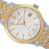 MAURICE LACROIX LES CLASSIQUES DATE STEEL/YELLOW GOLD 18K SILVER DIAL REF. LC6027-PS103-131 FULL SET