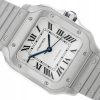 CARTIER SANTOS DE CARTIER MEDIUM STEEL SILVER DIAL REF. WSSA0029 FULL SET