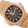 PATEK PHILIPPE NAUTILUS ROSE GOLD 18K BROWN DIAL REF. 5711/1R-001 FULL SET
