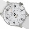 BREITLING SUPEROCEAN 36 STEEL WHITE DIAL WHITE RUBBER REF. A17377 UNWORN STICKERS