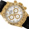 ROLEX DAYTONA YELLOW GOLD 18K WHITE DIAL RUBBER STRAP REF. 116518