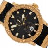 ULYSSE NARDIN MAXI MARINE DIVER ROSE GOLD 18K BLACK DIAL REF. 266-33 FULL SET