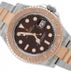 ROLEX YACHT-MASTER 40 STEEL/ROSE GOLD 18K CHOCOLATE BROWN DIAL REF. 126621 FULL SET