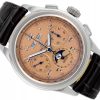 BREITLING PREMIER B25 DATORA 42 CHRONOGRAPH STEEL SALMON DIAL REF. AB2510201K1P1 FULL SET