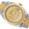 ROLEX DATEJUST 36 JUBILEE STEEL/YELLOW GOLD 18K GOLD DIAMOND DIAL REF. 126233 FULL SET