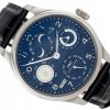 IWC PORTUGUESE PERPETUAL CALENDAR MOONPHASE WHITE GOLD 18K MIDNIGHT BLUE DIAL REF. IW503203 FULL SET