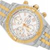 BREITLING CHRONOMAT EVOLUTION CHRONOGRAPH STEEL/YELLOW GOLD 18K WHITE DIAL REF. C13356 FULL SET