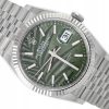 ROLEX DATEJUST 36 PALM DIAL JUBILEE STEEL/WHITE GOLD 18K REF. 126234 FULL SET