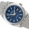 ROLEX DATEJUST 41 JUBILEE STEEL BLUE FLUTED MOTIF DIAL REF. 126300 FULL SET