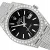 ROLEX DATEJUST 41 DIAMONDS JUBILEE STEEL BLACK DIAL REF. 126300 FULL SET