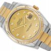 ROLEX DATEJUST 36 OYSTER STEEL/YELLOW GOLD 18K GOLD DIAMOND DIAL REF. 116233 FULL SET