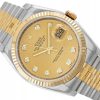 ROLEX DATEJUST 36 JUBILEE STEEL/YELLOW GOLD 18K GOLD DIAMOND DIAL REF. 116233 FULL SET