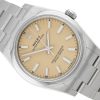 ROLEX OYSTER PERPETUAL 34 STEEL BEIGE DIAL REF. 124200 FULL SET UNWORN