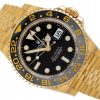 ROLEX GMT-MASTER II JUBILEE YELLOW GOLD 18K BLACK DIAL REF. 126718GRNR FULL SET