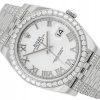 ROLEX DATEJUST 41 DIAMONDS JUBILEE STEEL WHITE ROMAN DIAL REF. 126300 FULL SET