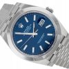 ROLEX DATEJUST 41 JUBILEE STEEL BLUE DIAL REF. 126300 FULL SET UNWORN