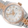 ROLEX LADY-DATEJUST 26 JUBILEE STEEL/ROSE GOLD 18K SILVER DIAMOND DIAL REF. 179171 FULL SET