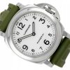 PANERAI LUMINOR BASE STEEL WHITE DIAL REF. PAM00010 +2 STRAPS