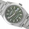 ROLEX DATEJUST 36 OYSTER STEEL GREEN PALM DIAL REF. 126200 FULL SET