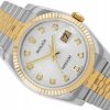 ROLEX DATEJUST 36 JUBILEE STEEL/YELLOW GOLD 18K SILVER DIAMOND COMPUTER DIAL REF. 116233 FULL SET