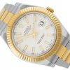 ROLEX DATEJUST II 41 OYSTER STEEL/YELLOW GOLD 18K IVORY DIAL REF. 116333 FULL SET