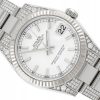 ROLEX DATEJUST 31 DIAMONDS OYSTER STEEL/WHITE GOLD 18K WHITE DIAL REF. 178274