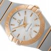 OMEGA CONSTELLATION QUARTZ STEEL/ROSE GOLD 18K SILVER DIAL REF. 123.20.24.60.02.001 FULL SET
