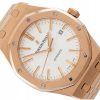 AUDEMARS PIGUET ROYAL OAK SELFWINDING ROSE GOLD 18K SILVER/WHITE DIAL REF. 15400OR.OO.1220OR.02 FULL SET
