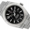 ROLEX SKY-DWELLER OYSTER STEEL BLACK DIAL REF. 326934 FULL SET