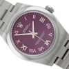 ROLEX OYSTER PERPETUAL 31 STEEL RED GRAPE PURPLE DIAL REF. 177200 FULL SET