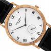 PATEK PHILIPPE CALATRAVA ROSE GOLD 18K WHITE ROMAN DIAL REF. 3919 FULL SET